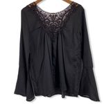 Forgotten Grace  Black Crochet‎ Bell Sleeve New S Photo 3