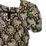 Multicolored paisley print short sleeve flowy dress measurements in pictures Size undefined Photo 2