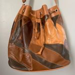 Brown Tan Leather Shoulder Bag with Casual Design Photo 1