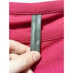 Anthropologie  Womens Structured Long Sleeve Top Blouse XXS Hot Pink Smocked Cuff Photo 4