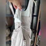 Anthropologie  Daily Practice layered onesie romper tank sleeveless pockets beige Photo 7