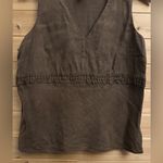Talbots Vintage  Size Large Irish Linen V Neck Babydoll Style Tank Photo 4