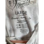 Sullen Angels Womens Large Tie Dye Muscle Tank Top Skull Snake Rose Art City White Photo 4