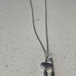 Handmade Vintage Gothic Heart Pin Necklace - Antique Punk Heart Pin necklace Photo 1