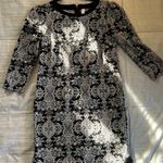 Xhilaration Xhileration Black And White Patterned Short Dress  Photo 0