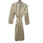 Natori Vintage  Classics Robe Size XS Cream Ivory Long Sleeves Womens Embossed Photo 1