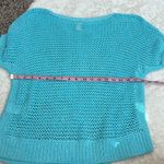 Chico's  women’s petite large blue crochet top Photo 4