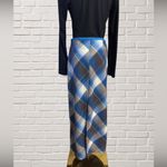 Urban Outfitters  Janelle Plaid Midi Skirt Grunge Preppy Academia Slit Size S Photo 4