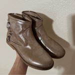 Elephantito 🐘 bronze shimmer gold ruffle ankle boots booties 36/5 Brown Photo 0