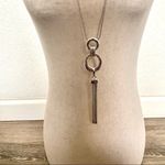Charter Club  silver tone tassel chain necklace Photo 4