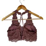 Aerie Lace Halter Bralette Womens M Pink Cutout Lined Feminine Coquette Photo 4