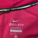 Nike  Dri Fit Hoodie Womens Medium 1/4 Zip Long Sleeve Running Swoosh Burgundy Photo 5