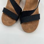 Toms Tom’s Sienna Women's size 9 Criss Cross Espadrille Wedge buckle Sandals canvas Photo 4