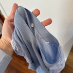 Veronica Beard  Adler Sweater XS 100% Merino Wool Blue Mixed Media Striped Photo 2