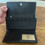Fossil Black Pebbled Leather Vintage Maddox Classic Key Hole Wallet Photo 4