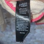 Cynthia Rowley  Active‎ Women's Sweater Medium Beige Half Zip Pullover Pink Trim Photo 9