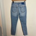 Abercrombie & Fitch ABERCROMBIE- High Rise Mom Jean Distressed Denim Stretch Denim All Day Comfort Photo 3