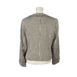 Apostrophe  Women’s Tweed Blazer Jacket Knit Preppy Fringe Petite Size 10P Zip Photo 11