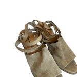 Free People  See Ya There Suede Sandals Ankle Buckle Chunky Heels Size 41 10 US Photo 3