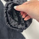 XCVI  Puffa Jacket Women's Black Velvet Jacket Pockets‎ Size Medium Full Zip Photo 7