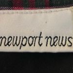 Newport News dark reds and greens, 100% Cotton Vintage blazer. Size Large. EUC Photo 5