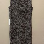 White + Warren Cashmere Leopard Dress Brown Photo 4