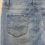 KanCan Denim Jean Mini Skirt Distressed Raw Hem Western Boho Rodeo Size 28 / 9 Blue Photo 5