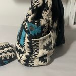 Tribal Patterned Black and Blue Shoulder Bag Set Photo 4