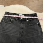 Princess Polly High Rise Distressed Denim Mom Jeans Size 4 Faded Black Photo 5