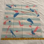 Blue stripe kitschy shape print bandana 0781 Photo 3