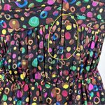 Shoshanna  Rainbow Circle Print Strapless Dress Photo 4