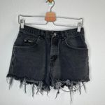 Lee Vintage High-Waisted Black Denim Cutoff Shorts With Distressed Hem Size 6/28 Photo 4
