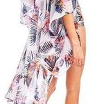 Rachel Roy Mystic Palm High-Low Open Front Soft Airy CoverUp, Sz Medium Photo 1