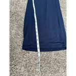 Quince French Terry Modal Wide Leg Pants Navy Blue Fold over Waistband Flowy S Photo 5