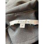 FRNCH Black Short Sleeve Collared Wednesday Adams Puffy Wide Leg Romper M Photo 10