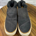Toms Women's  Gray Suede Faux Fur Lined Sneakers Size 7.5 Photo 0