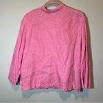 Bryn Walker  Pink Linen Button Down Top Medium Photo 10