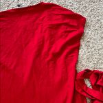 NWOT MNG Casual Vibrant Red Sleeveless Wrap Mini Dress w/ Ruffle Hem Photo 9