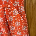 Boden Phoebe Jersey Knit Dress in Orange & Blue Floral Daisy Print Size 6 Petite Photo 12