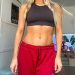 SKIMS dark brown ribbed sports bra high neck active tank top Photo 1