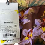 Shade & Shore  Women’s M Brown floral design strapless one piece bathing suit Photo 3