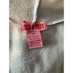 White zip up sweater size small Photo 5