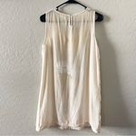 Johnny Was 4 Love & Liberty Ivory Silk Velvet Shift Dress Photo 1