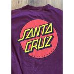 Santa Cruz ‎ Skateboard Long Sleeve Maroon Tshirt Men Unisex Medium EUC Photo 5