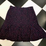 Talbots Pleated Mini Skirt School GirlNavy Blue & Red Cherry Heart Academia sz12 Photo 0