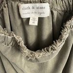 Cloth & Stone  Anthro Olive Green Wide Leg Jumpsuit, Medium Photo 2