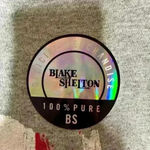 Gildan NWT Blake Shelton baseball tee American Flag‎ gray/black Sz XL Photo 6