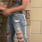 American Eagle Ripped Straight Jeans Photo 0