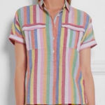 Banana Republic  Pastel Striped Button-Down Shirt Photo 0