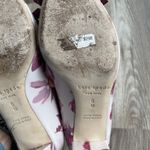 Kate Spade  Maxine White Pink Flower Chunk Heel Leather Bow sz 6‎ Photo 6